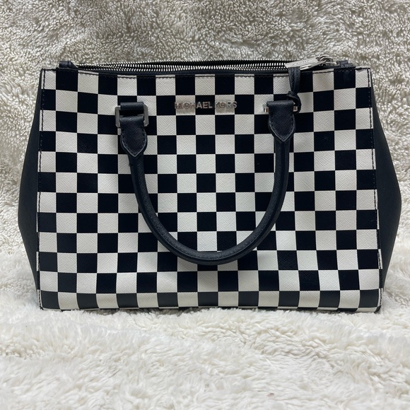 Michael Kors Checkered Handbag - Picture 3 of 10
